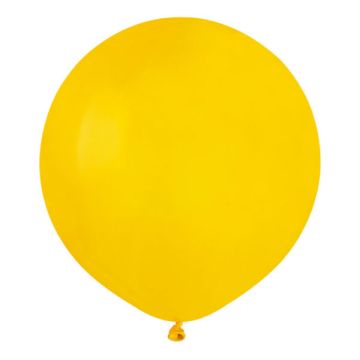 Stor Latex Ballon Gul 48 cm.