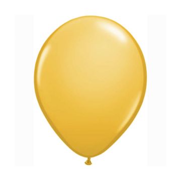 Stor Latex Ballon Gul Gyldenris 40 cm.