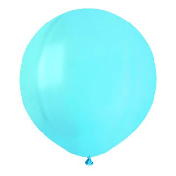 Stor Latex Ballon Lyseblå 48 cm.