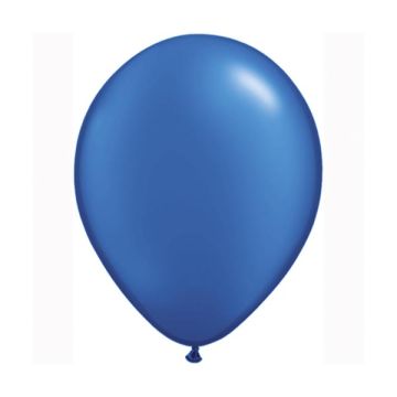 Stor Latex Ballon Perle Blå 40 cm.