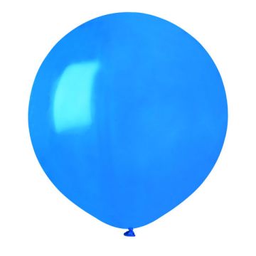 Stor Latex Ballon Blå 48 cm.