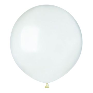 Stor Latex Ballon Gennemsigtig 45 cm.