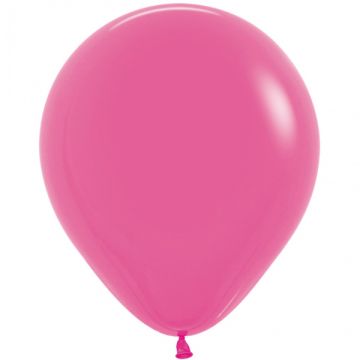 Stor Latex Ballon Fashion Fuchsia 45 cm.