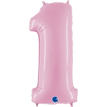 1 Tal Folie Ballon Pastel Pink