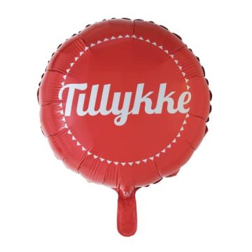 Folie Ballon Tillykke