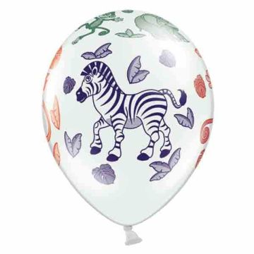 Zoo Ballon Hvid 30 cm.