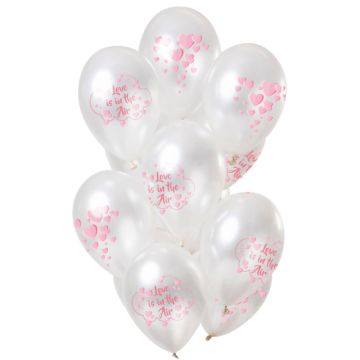 Ballon Buket KIT Metallic Hvid Love Is In The Air