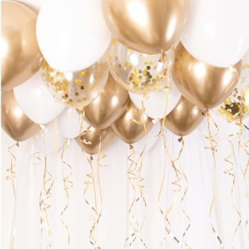 Ballonloft KIT - Guld/Chrome