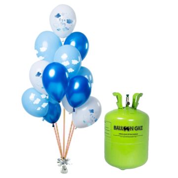 Helium Og Balloner Sæt It Is A Boy