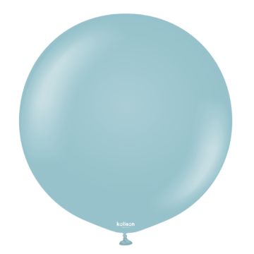 Kæmpe Latex Ballon Retro Blåt Glas 60 cm