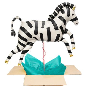 Send Ballon Hilsen Zebra