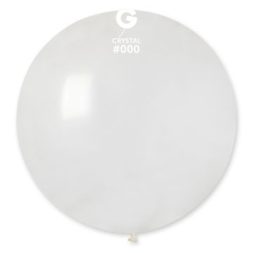 Kæmpe Latex Ballon Gennemsigtig 100 cm.