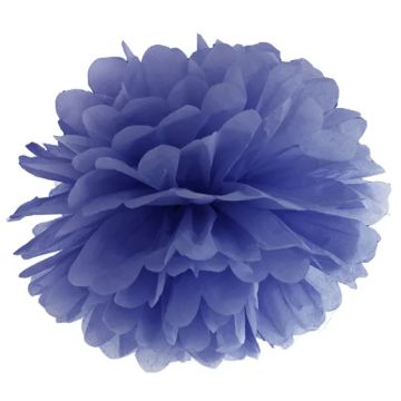 Pompom Navy Blå 35 cm.