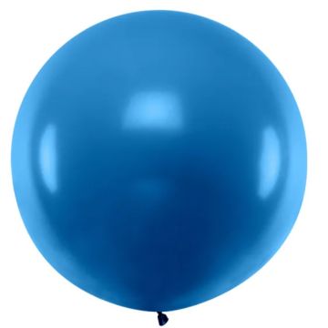 Kæmpe Latex Ballon Navy Blå - 100 cm.