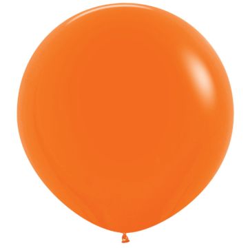 Kæmpe Latex Ballon Orange 100 cm.